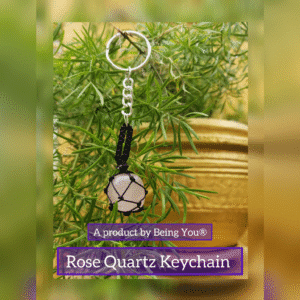 Rose Quartz Keychain