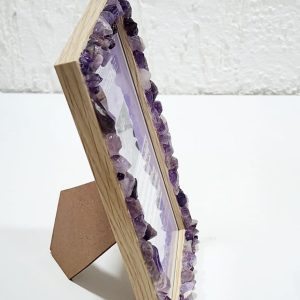 Amethyst Crystal photoframe size 4"x6"